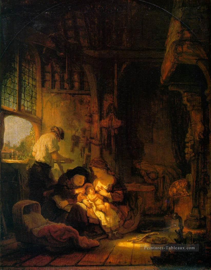 Sainte Famille Rembrandt Peintures à l'huile
